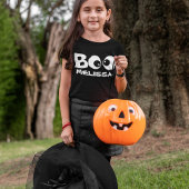 Halloween Schattigee Typografie Boo Gepersonalisee T-shirt