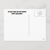 Halloween Schattigee Vampire Puppy Dog Funny Feestdagenkaart (Achterkant)