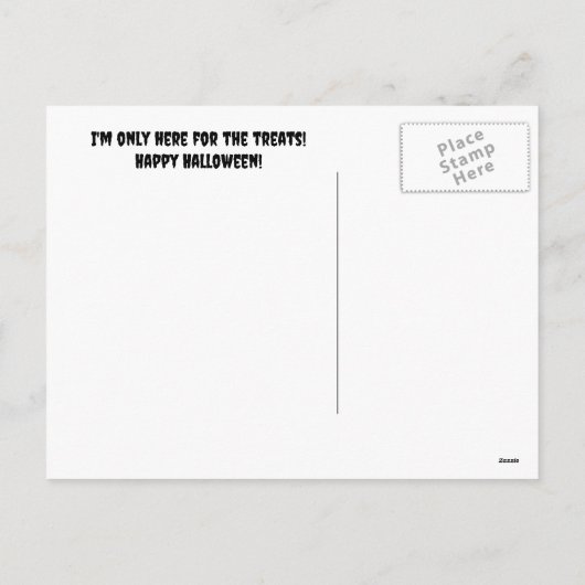 Halloween Schattigee Vampire Puppy Dog Funny Feestdagenkaart (Achterkant)