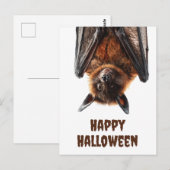 Halloween Schattigee vleermuis Flying Fox Briefkaart (Voorkant / Achterkant)