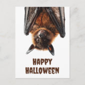 Halloween Schattigee vleermuis Flying Fox Briefkaart (Voorkant)