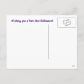Halloween Schattigee Witchy Cat Pumpkins Feestdagenkaart (Achterkant)