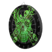 Halloween Schedel #2 Dartbord (Voorkant Rechts)