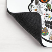 Halloween Schedel 67 2025  Muismat (Hoek)