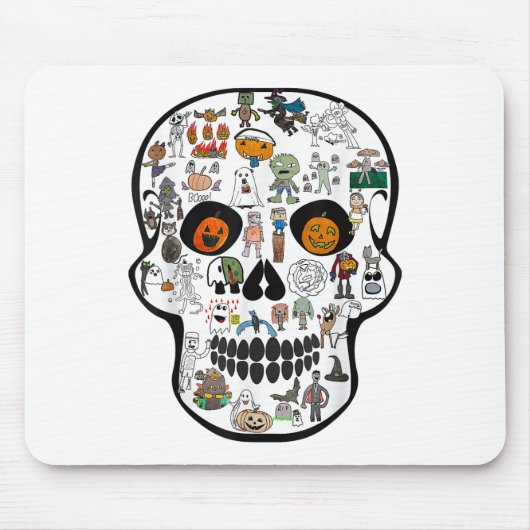 Halloween Schedel 67 2025  Muismat (Voorkant)