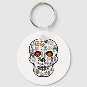 Halloween Schedel 67 2025 Sleutelhanger