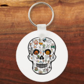 Halloween Schedel 67 2025 Sleutelhanger (Voorkant)