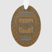 Halloween Schedel Acryl Ornament (achterkant)