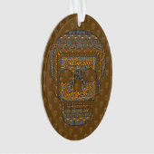 Halloween Schedel Acryl Ornament (voorkant)