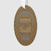 Halloween Schedel Acryl Ornament (voorkant)