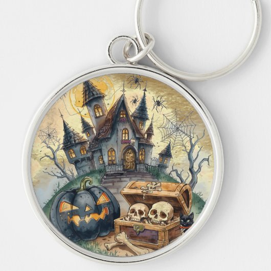 Halloween, Schedel Bewaker Sleutelhanger (Voorkant)