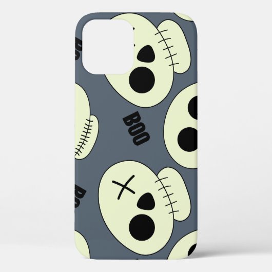 Halloween schedel, Boo kinderachtig ontwerp. Case-Mate iPhone Case (Achterkant)