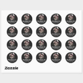 Halloween Schedel Boo's Before I Do's Bruidsfeest Ronde Sticker (Vel)