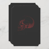 Halloween schedel bruiloft uitnodiging (Voorkant / Achterkant)