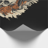 Halloween Schedel Cadeaupapier (Hoek)