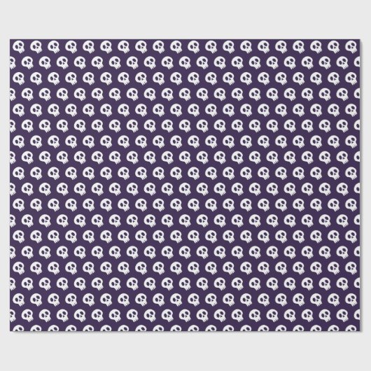 halloween schedel cadeaupapier (Vlak)
