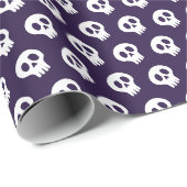 halloween schedel cadeaupapier (Rol Hoek)