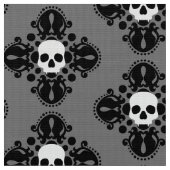 Halloween schedel damast patroon stof (Close Up)