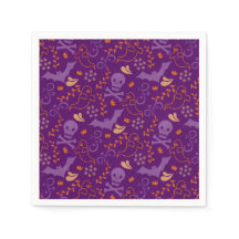 Halloween Schedel en Gekruiste Botten Patroon