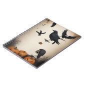  Halloween schedel en kraai notitieboek (Linkerzijde)