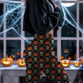 Halloween schedel en pompoen patroon leggings