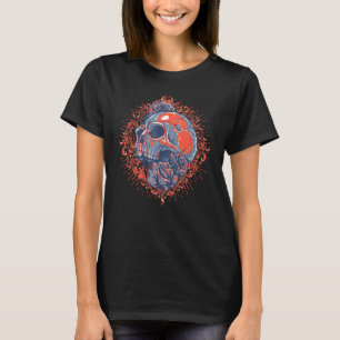 Halloween schedel Esoteric Occult Satanic Blackcra T-shirt