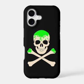 halloween schedel gekruiste botten slijm skelet