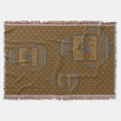 Halloween schedel gooien deken (Voorkant)