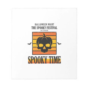 Halloween Schedel Griezelen Grappig Vintage Citaat Notitieblok