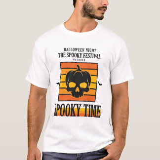 Halloween Schedel Griezelen Grappig Vintage Citaat T-shirt