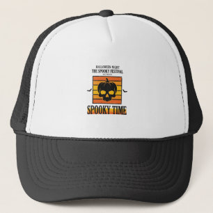 Halloween Schedel Griezelen Grappig Vintage Citaat Trucker Pet