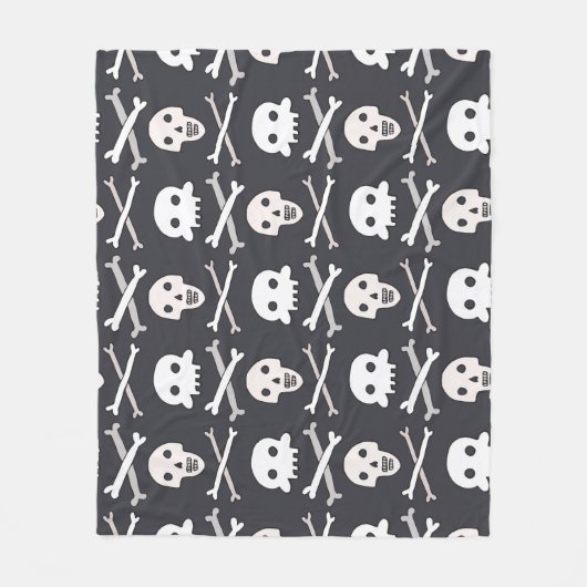Halloween schedel kleurrijk patroon fleece deken (Voorkant)