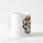 Halloween Schedel Koffiemok (Voorkant links)