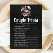 Halloween Schedel Koppel Trivia Bruiloftsspel Kaart
