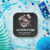 Halloween Schedel Liefde Op Het Eerste Verschrikki Papieren Bordje (Feest)