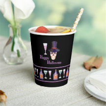 Halloween schedel met drankjes papier cup