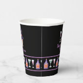 Halloween schedel met drankjes papier cup papieren bekers (Rechts)