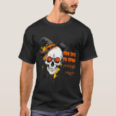 Halloween schedel ontwerp t-shirt (Voorkant)