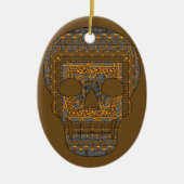 Halloween schedel Ornament (Voorkant)
