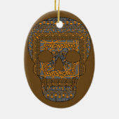 Halloween schedel Ornament (Achterkant)