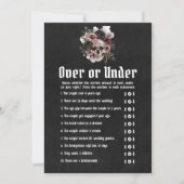 Halloween Schedel Over of Under Bruiloftsspel Kaart (Voorkant)