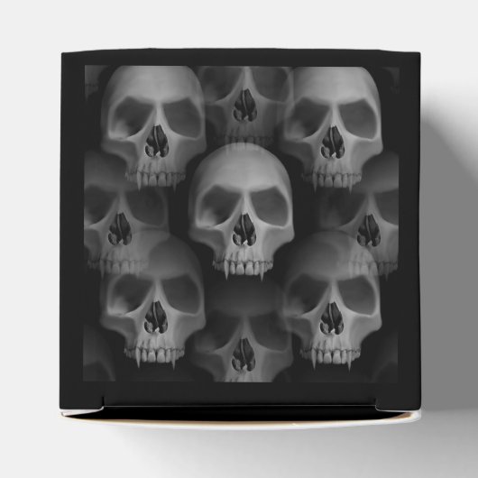 Halloween schedel partij gunsten bedankdoosjes (Bovenkant)