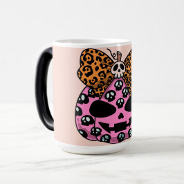 Halloween,Schedel Patroon ,Gezicht Pompoen, Modern Magische Mok