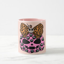 Halloween,Schedel Patroon ,Gezicht Pompoen, Modern Mok