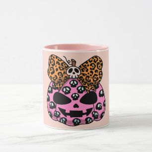 Halloween,Schedel Patroon ,Gezicht Pompoen, Modern Mok