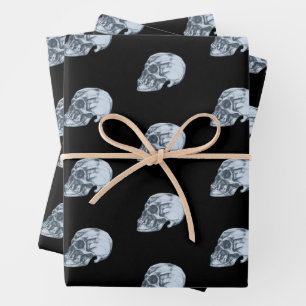 Halloween Schedel Patroon Inpakpapier Vel