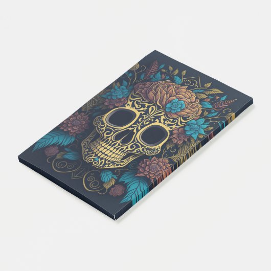 Halloween Schedel Post-it® Notes (Schuin)