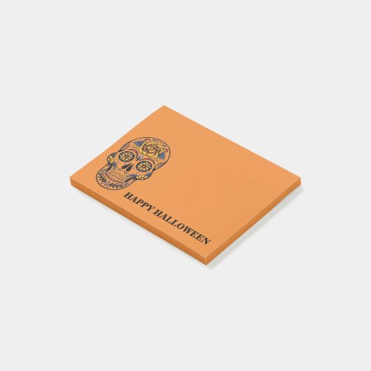 Halloween Schedel Post-it® Notes (Schuin)