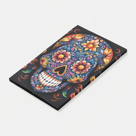 Halloween Schedel Post-it® Notes (Schuin)
