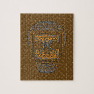 Halloween schedel puzzel